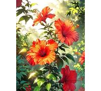 Umfarvt 5D Golden Sunshine Flower Diamond Art Kits for Adults 60x80cm DIY Square Full Drill Gem Art Set,Diamond Painting kit Crystal Rhinestone Embroidery Canvas Painting Home Decor