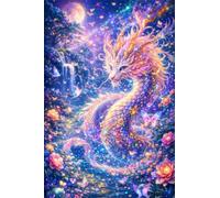 Umfarvt Diamond Art Kits for Adults Beginners Aurora, 5D Full Square Drill Diamond Painting Kit, 75x95cm DIY Wonderland Dragon Crystal Cross Stitch Embroidery Set for Home Wall Decor Gifts