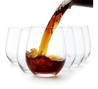 Umi Essentials Tumbler Water Hihgball Drinking Glassesware Set of 6,Drinking Cup for Water Jucie Wine Perfect Size 535ml(18.8oz)