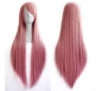 Umi Sonoda Ruka Jabami Yumeko 80 Cm Schwarz Weiß Rot Lila Rosa 19 Farben Gerade Lange Perücken Synthetische Cosplay Haarperücke + Perückenkappe Nr. 6