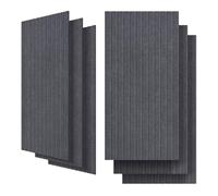 UMIACOUSTICS 6 Packs Acoustic Panel,47.2 x 23.6 Inches Decorative Sound Proof Panel for Office,Home Theater,Studio, Heather Grey