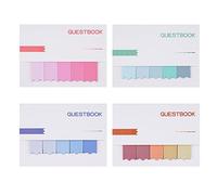 Umichen Sticky Index Tabs 4 Sets File Page Tabs Sticky Flags Writable and Adhesive Labels for Book Marker Notebooks Document Reading Notes Classify Files (400 Pieces 20 Colors)