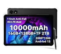 UMIDIGI 2025 Rugged Tablets 11 inch Lighter than other,2K Display 16GB+128GB(TF 2TB) Heavy Duty Work Tablet 10000mAh 20W Fast Charge,Active T1 Waterproof Tablet Android/ 16MP*2/8Core/Sim*2/BT/GPS/OTG