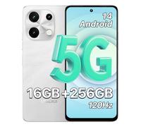 UMIDIGI 5G Mobile Phones, Android 14 Smartphone, 16(8+8) GB +256GB/1TB, 6.8"+120Hz Display Phone, 50MP Camera, Sim Free Unlocked Mobile Phones, 5000mAh, Dual SIM/FaceID/Fingerprint, Note 100 5G White