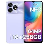 UMIDIGI A15 Mobile Phone NFC, 256GB+16GB Phones Unlocked, 64MP+16MP, 6.7 inch HD+Screen Android Smartphone SIM Free 5000mAh/20W Fast Charging, 4G Dual SIM/Face+Fingerprint Unlock/GPS/OTG, Purple
