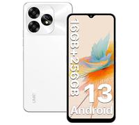 UMIDIGI A15 NFC Smartphone 16(8+8)GB+256GB Memory,Android 13 Mobile Phone,64MP Camera,5000mAh,Octa Core Cell Phone,6.7” HD+ Full-View Waterdrop Screen,20W Fast Charge,4G Dual SIM/GPS/Dual Unlock-white