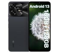 UMIDIGI A15C NFC Mobile Phone,16(8+8)+128GB,48MP Camera,5000mAh,Unisoc T606 Octa-Core Cellphone,Android 13 Smartphone,Type-C,6.7HD+Screen,4G Dual SIM/Face ID/GPS/OTG(Black)