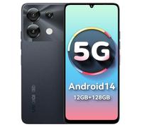 UMIDIGI G9 5G Mobile Phones, Android 14 Smartphone, 12(6+6) GB +128GB/1TB, 6.75" HD+ 90Hz Display Phones, 50MP Camera, Sim Free Unlocked Mobile Phone, 5000mAh, Dual SIM/FaceID/Fingerprint/GPS, Black