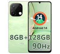 UMIDIGI Mobile Phones, 128GB ROM/1TB TF, Android 14 SIM Free Unlocked Smartphone G9T,6.75" HD+ 90Hz,18W PD 5000mAh Battery, 4GB RAM,13MP, AI Face & Fingerprint Unlock,Dual SIM 4G Phone, GPS,Green