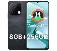 UMIDIGI Mobile Phones, 256GB ROM Android 14 SIM Free Smartphone G9T, 6.75" HD+ 90Hz,8GB(4+4) RAM Phone Unlocked, 5000mAh, Face&Fingerprint Unlock, 4G Phone Dual SIM, GPS,UK Version,Black