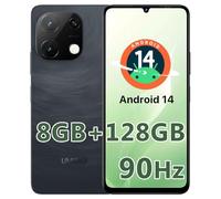 UMIDIGI Mobile Phones, 8GB+128GB/2TB TF, 6.75" HD+90Hz Smartphone, 18W PD 5000mAh Battery, G9T Phone Android 14,13MP, 4G Dual SIM Free Unlocked Phone, 5G WiFi/OTG/Fingerprint/Face ID/GPS, Black