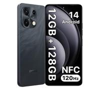 UMIDIGI Note 100 Mobile Phones, (2025) Android 14 Phone, 12(6+6) GB +128GB/1TB Smart Phone, 6.8"+ 120Hz, 50MP Camera, 4G Dual SIM Free Unlocked Mobile Phones, 5000mAh, NFC/FaceID/Fingerprint, Black