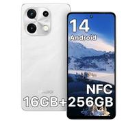 UMIDIGI Note 100 Mobile Phones, (2025) Android 14 Phone, 16(8+8) GB +256GB/1TB Smart Phone, 6.8"+ 120Hz, 50MP Camera, 4G Dual SIM Free Unlocked Mobile Phones, 5000mAh, NFC/FaceID/Fingerprint, White
