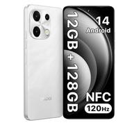 UMIDIGI Note 100 Mobile Phones,Android 14 Phone, 12(6+6) GB +128GB/1TB Smart Phone, 6.8"+ 120Hz, 50MP, 4G Dual SIM Free Unlocked Mobile Phones, 5000mAh, NFC/FaceID/Fingerprint, USB-C Cable Only,White