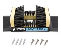 Umien Boot Scraper Brush Outdoor - Deluxe Folding Boot Cleaner Scrubber, No Mounting Required Indoor and outdoor use - Includes Extra Shoe Brush - Easy to Use For Children & Adults