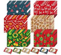 Umigy 60 Pcs Christmas Dinner Paper Placemats 10.24 x 14.57 Inch Christmas Placemats Disposable Placemats Christmas Paper Placemats for Christmas Kitchen Dinner Party Supplies