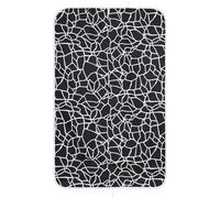 Umiin Ironing Mat, 75 × 120 cm, Portable Ironing Pad with Cotton Top and Thick Felt Padding, Black & White Pattern