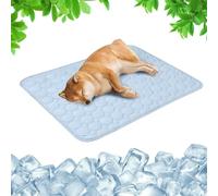 Umikk Cooling Mat for Summer, The Innovative Cooling Mat for Dogs, Self-Cooling Dog Mat, Dog Cooling Mat Pad, Cooling Mat for Dogs, Cats, Ice Cooler Fabric for Summer (Blue, L)