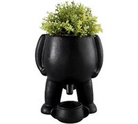 Umikk Peeing Man Planter, Novelty, Peeing Planter, Succulent Flower Pot Made of Ceramic, Cute Succulent Plant Pot, Unique for Succulent Planters (Black)