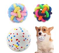 Umimiss 3 Pcs Dog Cat Balls - Indestructible Dog Ball, Chuck It Dog Ball, Tough Dog Ball, Dog Toy, Dog Ball for Throwing, Toys for Puppy Dogs Cats, Fetch Throw Ball, Dog Cat Toy for Hunting Exercise