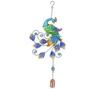 Umimiss Peacock Garden Ornaments - Wind Spinners, Outdoor Garden Peacock, Solar Wind Spinner, Stainless Steel, Kinetic, 3D Streamer Effect, Coclor
