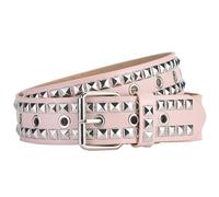 Umimiss Pink Studded Belt - Punk Rock Style, Adjustable, Durable PU Leather, One Size, Women's Fashion Accessory