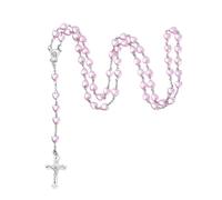 Umimiss Rosary Beads Catholic Men - Rosary Beads,catholic Cross,ideal For Catholic Men,women,beautiful Wall Crosses For Catholic Prayer,rosemary Beads (PINK)