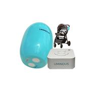 UMINDUS SensaRocker Sound Machine & Baby Rocker Set - Portable Baby Bouncer and Noise Machines for Sleeping with Breathing Light, Sleep Sounds, Rechargeable, Toddler Travel Essential