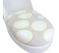 Uministyle Toilet Seat Cover Set Bathroom Toilet Seat Lid Cover Pad Soft Warmer Mat Cover Pad Cushion Washable Cloth Toilet Pads (grey)