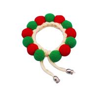 Umiocns Cat Plush Necklace | Adjustable Soft Hand Woven Kitten Necklace,Pom-Pom Dog Collar Pet Supplies, Colorful Cat Accessories Neck Decor for Kitten, Small Animals