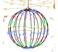 Umiocns Christmas Outdoor Lights,led Christmas Light Sphere For Yard,Lighted Garden Spheres,Outdoor Globe Lights,Foldable Sphere Lighted Display,Stylish Frame Lighted Balls For Halloween Holiday Decor