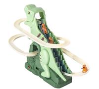Umiocns Electric Dinosaur Stair Climbing Toy - Fun Electric Race Track Game With Music - Kids' Indoor Climbers Play Structures For Kids Girls Christmas Halloween Racing