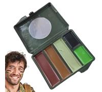 Umiocns Hunting Face Paint | Makeup Paint for Hunting,5 Colors Waterproof Makeup Face Paint, Portable Long-Lasting Concealment Makeup Paint for Hunting