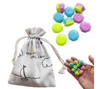 Umiocns Korean Traditional Games,Gonggi Korean Game,Gonggi Stones Portable Gonggi Game,Old Fashioned Game For Parties,Fun Stone Catching Toy Family Night Games For Hand Eye Coordination Training