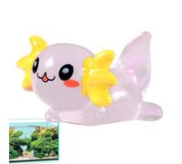 Umiocns Miniature Axolotl Figurines,Animagic Axolotl,Cute Resin Aquarium Figures Glow In The Dark,Small Home Decorations, Axolotl Figurines For Tank Decoration, Garden, Land Scape