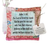 Umiocns Pocket Quilt,patchwork quilt, Individually Prayer Quilt,Hand-Sewn Vintage Prayer Quilt Squares,Symbolism Quilts for Reflection Quilts with Inspirational Poems,Colorful Quilts