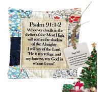 Umiocns Pocket Quilt,patchwork quilt, Individually Prayer Quilt,Hand-Sewn Vintage Prayer Quilt Squares,Symbolism Quilts for Reflection Quilts with Inspirational Poems,Colorful Quilts