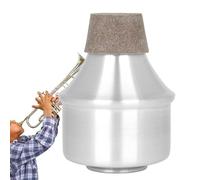 Umiocns Practice Trumpet Mute Silencer - Cork Mute Trumpet Mute,Aluminum Alloy Practice Mute, Lightweight Trumpet Accessories, Silence Aid for Jazz Classic & Beginners