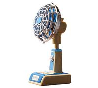 Umiocns Table Fan | USB Rechargeable Cooling Device | Vintage 3-Speed Powerful Cooling Fan for Home Outdoor Travel School Kitchen Bedroom Living Room Car Desk