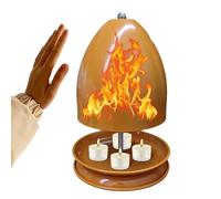 Umiocns Tea Candle Heater,Tea Light Heater,Terracotta Candle Heater,Tealight Candle Heater,Table Tea Light Radiator,Camping Candle Heater Holder,Metal Tea Light Radiator For Winter Living Room Bedroom