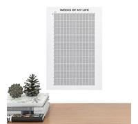 Umiocns Wall Weeks Calendar Prints,weeks of my life calendar,my name is selma,Wall Life in Weeks Poster,Multi-Functional Wall Decoration for Kitchen, Living Room, Work Area, Study Room, Bedroom