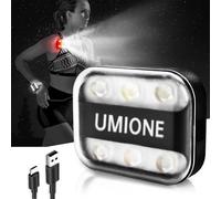 UMIONE Running light to light up your running: a safety light for backpackers and runners. The lamp clip is lightweight, safe and stylish. Discover the perfect balance. (grey)