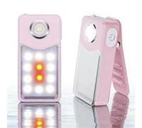 UMIONE USB-C Rechargeable Running Light, 3 Brightness Levels, Spot and Flood 2-in-1, IPX7 Waterproof Compact LED Torch for Night Walking, Work, Jogging, Camping (Colour Pink-2 Pieces)