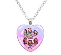 Umiquansome Katseye Necklace Katseye Beautiful Chaos Tour Merch Gnarly Merchandise Y2K Necklace Pendant Inspired Merch for Fans