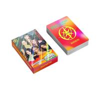 Umiquansome KATSEYE Photocards Beautiful Chaos Album Merch 60PC Lomo Cards+32PC Stickers Idol Album Cards Set Mini Merch Photocards Set for Fans Gift Girls