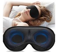 Umisleep Sleep Mask, Women Men 2024 3D Weighted Eye Mask Blocking Lights Sleeping Mask, Relieve Stress, Headache Eye Cover Adjustable Strap,120g Blindfold for Travel/Nap/All Night Sleeping