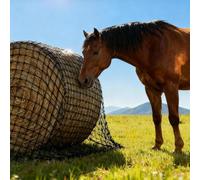 Umisu 5x5ft Round Bale Hay Net for Horses, Goats & Livestock - Heavy Duty Knotless Slow Feeder Hay Net with 2-Inch Mesh, Reduces Hay Waste Round Bail Hay Feeder in Farms and Homes, Fit 4x4ft to 5x5ft