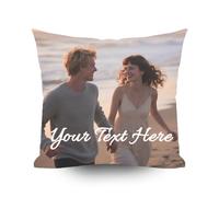 Umitive Personalized Custom Photo Pillow with Text, Same Double-side Custom Pillow for Kids, Friend, Parents and Couples, Ideal Customized Keepsake Gift (Insert Optional) (Style F)