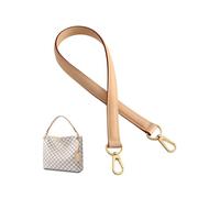 Umiup Genuine Vachetta Leather Replacement Straps Purse Shoulder Straps Suitable for Graceful Tote Soft Speedy Alma and Dauphine Bags and Multi Pochette Accessories, Apricot, Width:0.7in X Length