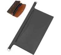 Umiup Leather Purse Insert Organizer Conversion Kit for Emilie Wallet, Divider Pocket Inside Clutch for Women LV Sarah Wallet, Convert Classic Long Flap Wallet Into Crossbody Bag (Black)